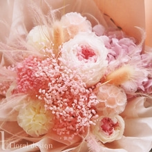 CottonCandyPink_ 솜사탕 핑크 프리져브드 꽃다발